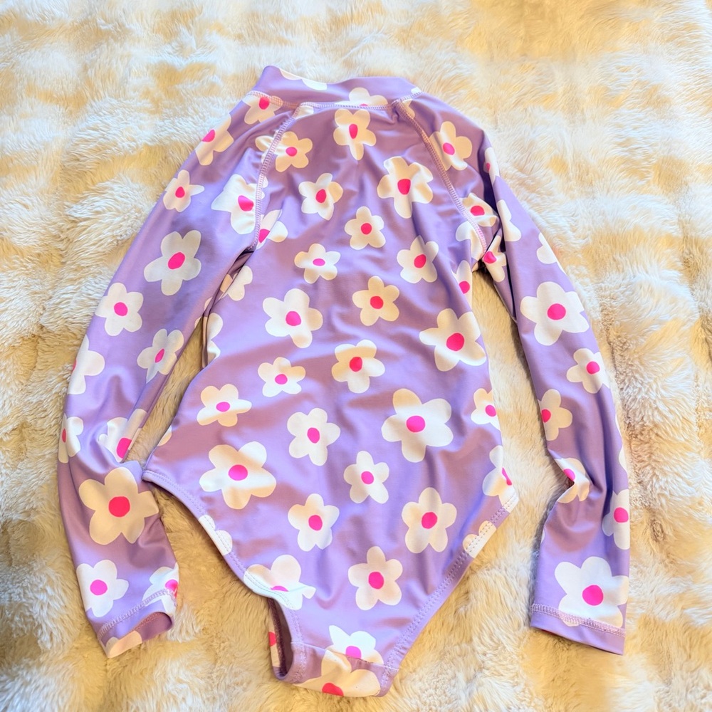 Cotton On Kids Floral Swim One Piece - Purple and Pink - Picture 5 of 5